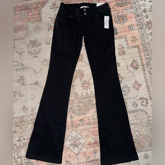PacSun Low Rise Boot-Cut Jeans - Black - Picture 1 of 3